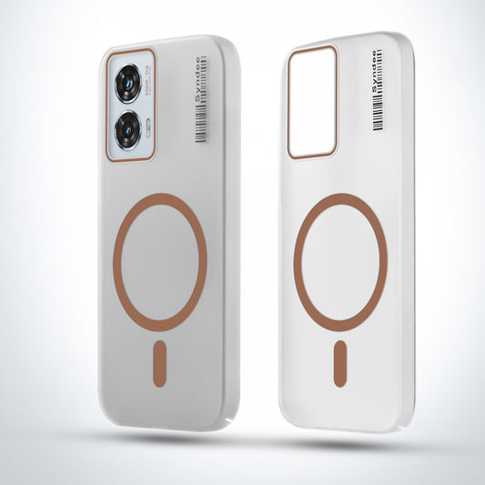 New Elegant Frosted Matte Slim Back With MagSafe Support Back Case For Motorola Edge 50 Fusion 5G