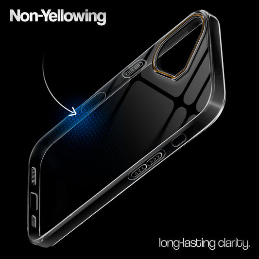 Crystal Clear Colorful Camera Ring Back Case for Apple iPhone 16 Plus