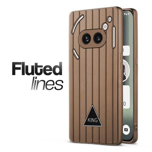 Glossy Matte Line Texture Back Cover for Nothing Phone 2A Plus