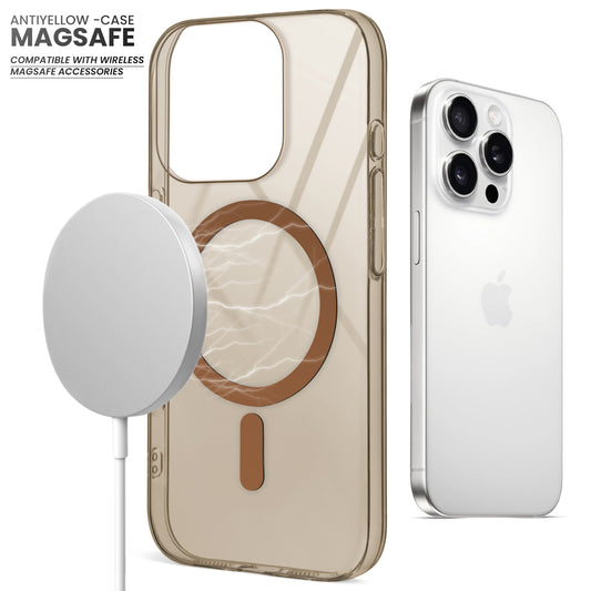 Crystal Clear Hard Back Anti-Yellowing with MagSafe Compatibility Phone Case For Apple iPhone 15 Pro