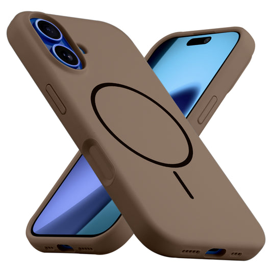 Liquid Silicon With Microfiber Lining Back Case For Apple iPhone 17 (MagSafe Compatible)
