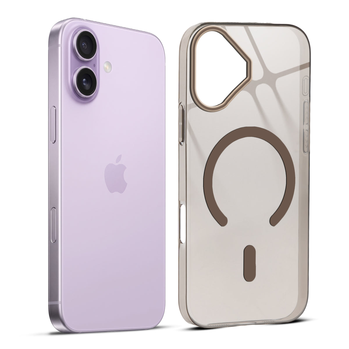 Anti-Yellow Colored Camera Line Case Support Wireless Charging Back Cover For Apple iPhone 17
