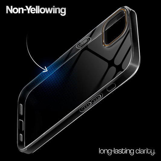 Crystal Clear Colorful Camera Ring Back Case for Apple iPhone 15 Plus