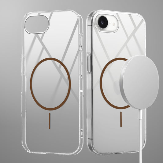 Crystal Clear Transparent Hard Back Anti-Yellowing with MagSafe Compatibility Phone Case For Apple iPhone 16e