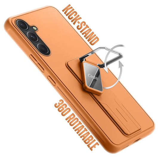 Premium Silicone Case with Metal Kickstand and Camera Protection Back Cover For Samsung A54 5G