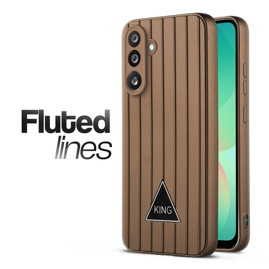 Glossy Matte Line Texture Back Cover for Samsung M56 5G