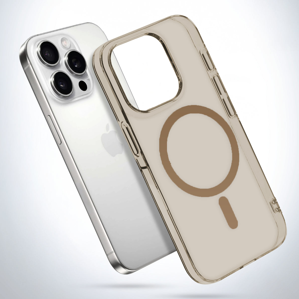 Colored Transparent Anti-Yellowing Wireless Charging Support Case For Apple iPhone 15 Pro Max