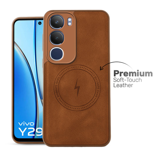 Refined PU Leather Case for Vivo Y29 5G