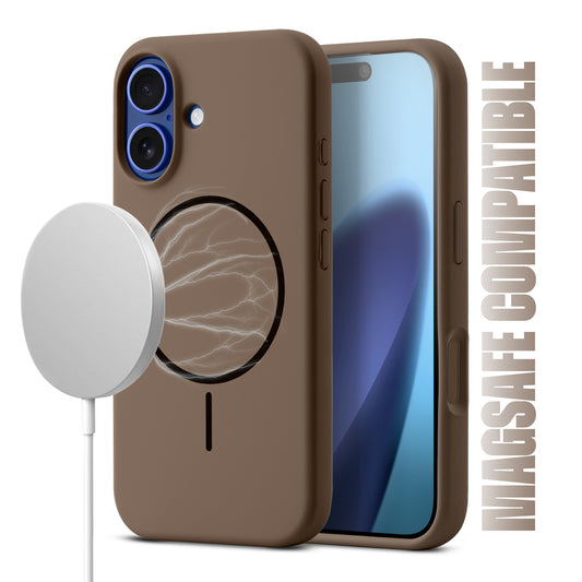 Liquid Silicon With Microfiber Lining Back Case For Apple iPhone 17 (MagSafe Compatible)