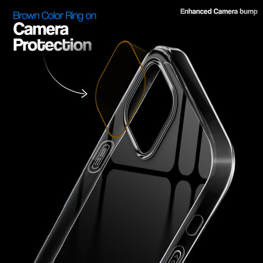 Crystal Clear Colorful Camera Ring Back Case for Apple iPhone 12