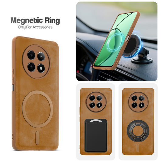 Cushion Grip Leather Case for Realme C65 5G
