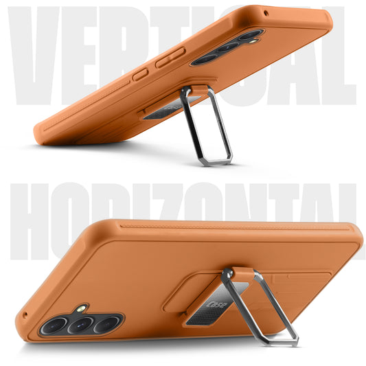 Premium Silicone Case with Metal Kickstand and Camera Protection Back Cover For Samsung A54 5G