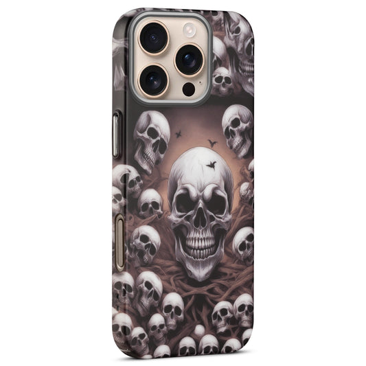 Nightfall Skull Cluster Design With Hard Back Case For Apple iPhone 16 Pro Max