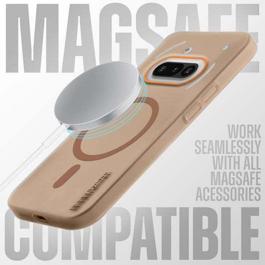 Elegant Colorful Frosted Matte Back With MagSafe Support Back Case For Nothing Phone 3A 5G