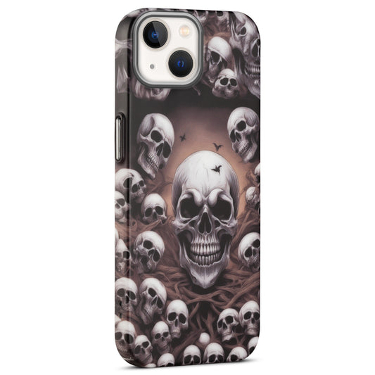 Nightfall Skull Cluster Design With Hard Back Case For Apple iPhone 15