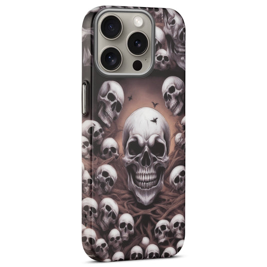 Nightfall Skull Cluster Design With Hard Back Case For Apple iPhone 15 Pro