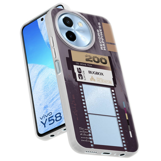 Designer Cover Case with Customizable Transparent Slot for Personalised Photos For Vivo Y58 5G