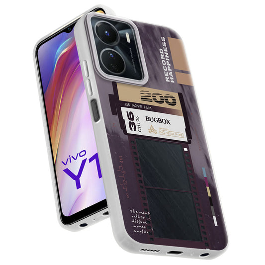 Designer Cover Case with Customizable Transparent Slot for Personalised Photos For Vivo Y16