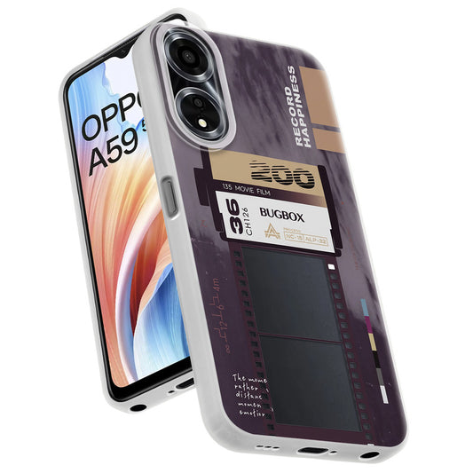 Designer Cover Case with Customizable Transparent Slot for Personalised Photos For Oppo A59 5G