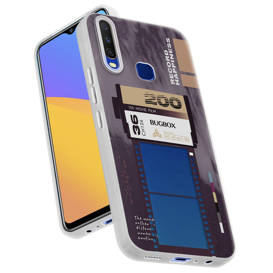 Designer Cover Case with Customizable Transparent Slot for Personalised Photos For Vivo Y12