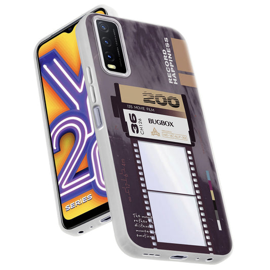 Designer Cover Case with Customizable Transparent Slot for Personalised Photos For Vivo Y20