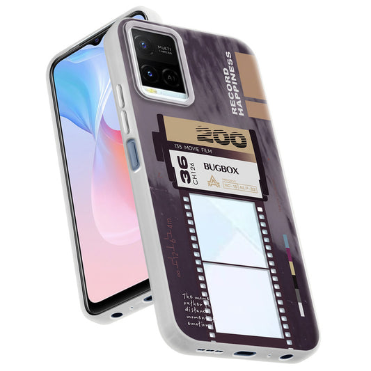 Designer Cover Case with Customizable Transparent Slot for Personalised Photos For Vivo Y21 2021