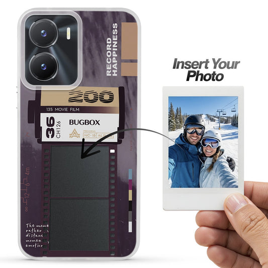 Designer Cover Case with Customizable Transparent Slot for Personalised Photos For Vivo T2x 5G