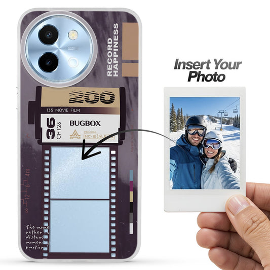 Designer Cover Case with Customizable Transparent Slot for Personalised Photos For Vivo Y58 5G