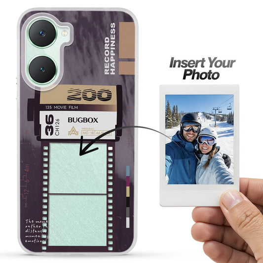 Designer Cover Case with Customizable Transparent Slot for Personalised Photos For Vivo Y18