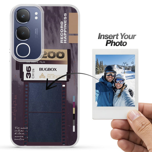 Designer Cover Case with Customizable Transparent Slot for Personalised Photos For Vivo Y29 5G