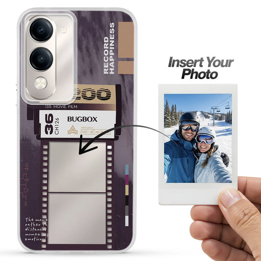 Designer Cover Case with Customizable Transparent Slot for Personalised Photos For Vivo Y19e