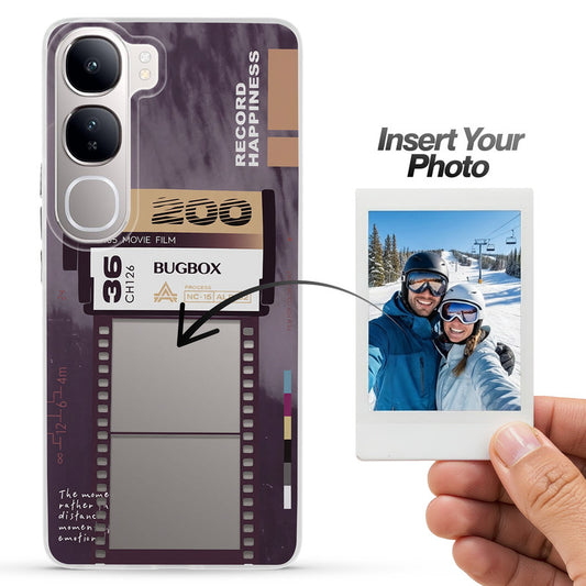 Designer Cover Case with Customizable Transparent Slot for Personalised Photos For Vivo Y300 5G