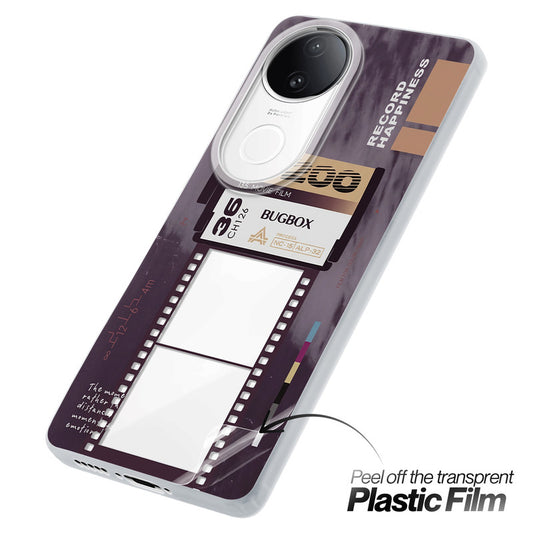 Designer Cover Case with Customizable Transparent Slot for Personalised Photos For Vivo V50e 5G