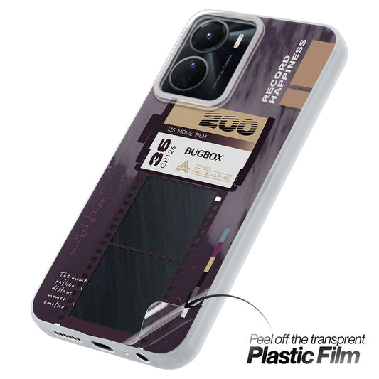 Designer Cover Case with Customizable Transparent Slot for Personalised Photos For Vivo Y16