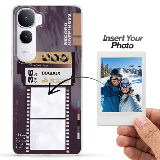 Designer Cover Case with Customizable Transparent Slot for Personalised Photos For Vivo Y400 5G