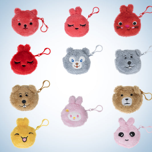 Soft & Fluffy Zipper Pouch - Random Design