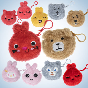 Soft & Fluffy Zipper Pouch - Random Design
