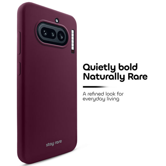 Stay Rare Smooth Silicone Case for Nothing Phone 4A 5G with Anti-Slip Grip & Camera Protection