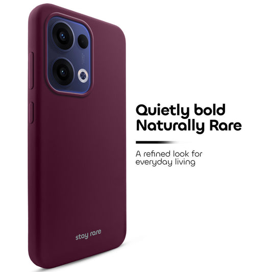 Stay Rare Smooth Silicone Case for Oppo Reno 13 5G with Anti-Slip Grip & Camera Protection