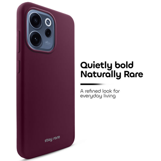 Stay Rare Smooth Silicone Case for Oppo Reno 15C 5G with Anti-Slip Grip & Camera Protection