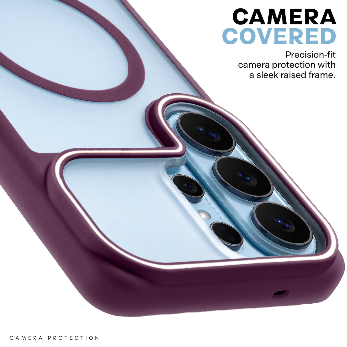 Premium MagSafe Case for Samsung S26 Ultra 5G with Frosted Back, Soft Silicone Edges & Raised Camera Protection