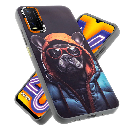 Dark Elegant Wild Creatures Printed Back Cases For Vivo Y20