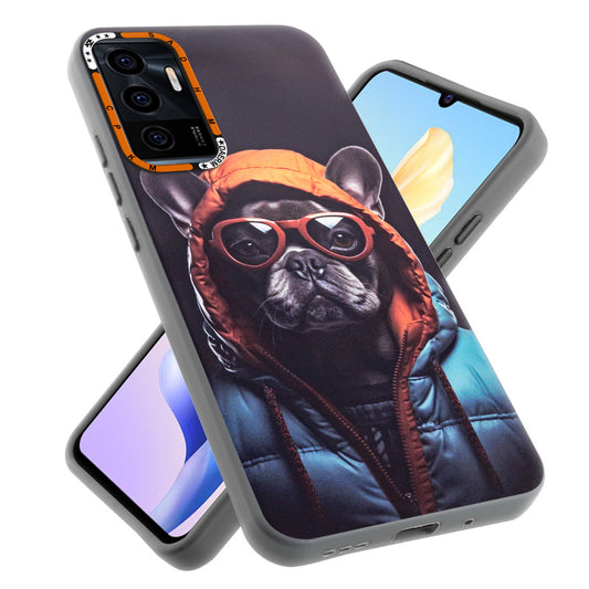 Dark Elegant Wild Creatures Printed Back Cases For Vivo V23E 5G