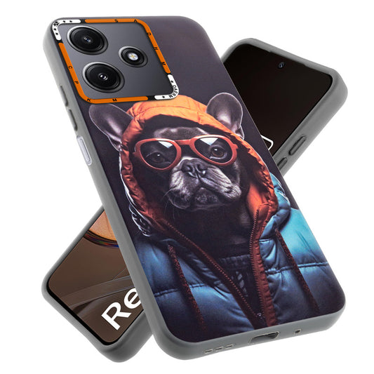 Dark Elegant Wild Creatures Printed Back Cases For Redmi 12 5G