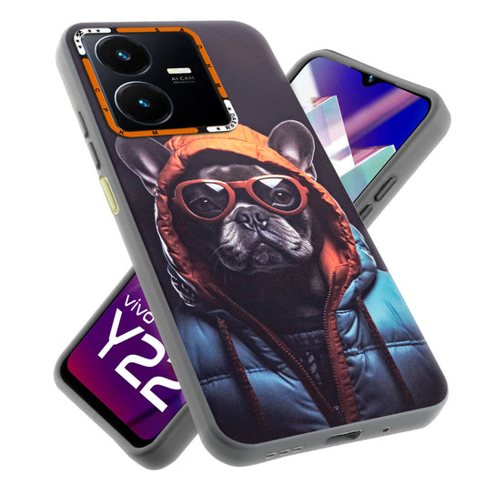 Dark Elegant Wild Creatures Printed Back Cases For Vivo Y22