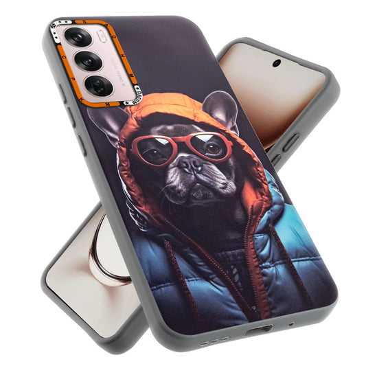 Dark Elegant Wild Creatures Printed Back Cases For Oppo Reno 12 Pro 5G