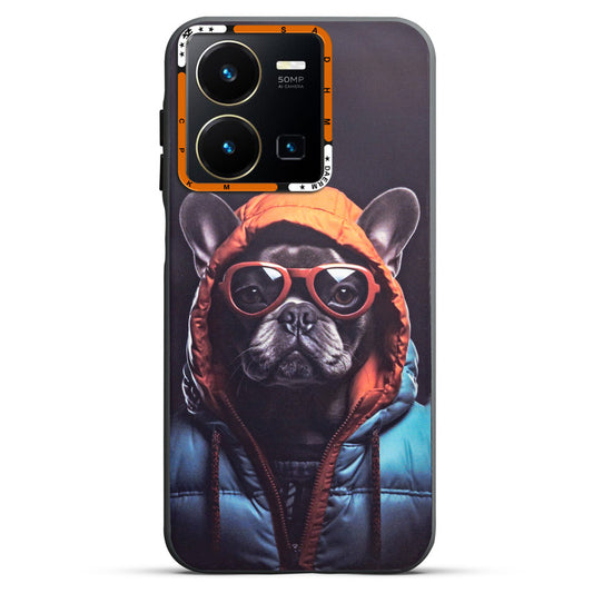 Dark Elegant Wild Creatures Printed Back Cases For Vivo Y35 4G