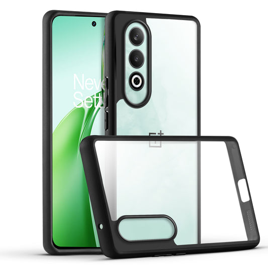 Premium Silicon Soft Framed Case with Clear Back Cover for OnePlus Nord CE 4 5G