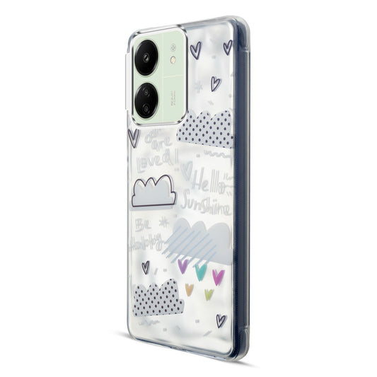 Wrinkle & Artistic Wave Printed Phone Case For Redmi 13C 4G