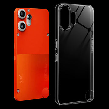 Crystal Clear Anti-Yellow Transparent Back Cover Case With Camera Ring Protection for CMF Nothing Phone 2 Pro